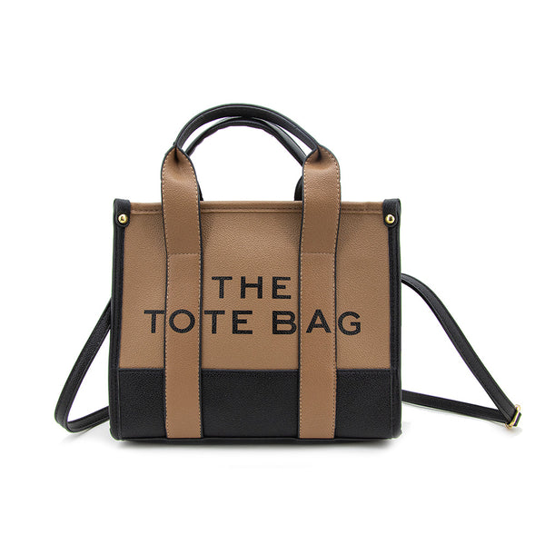 Tote Bag con Combinación en Contraste