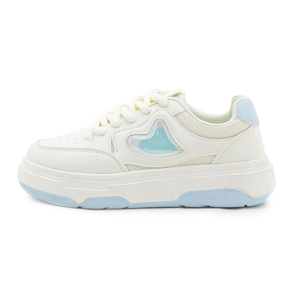 Tenis Con Diseño Lateral De Corazón En Gel