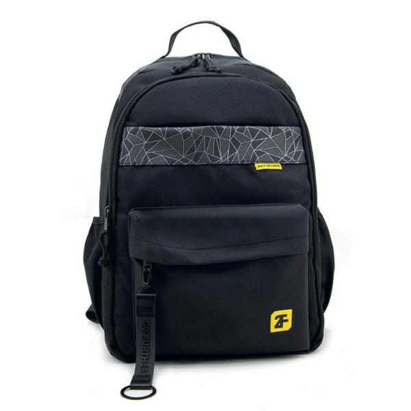 Morral De Hombre con Estampado Geométrico y Llavero