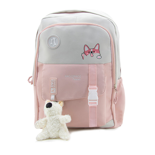 Morral En Tela Con Llavero De Peluche