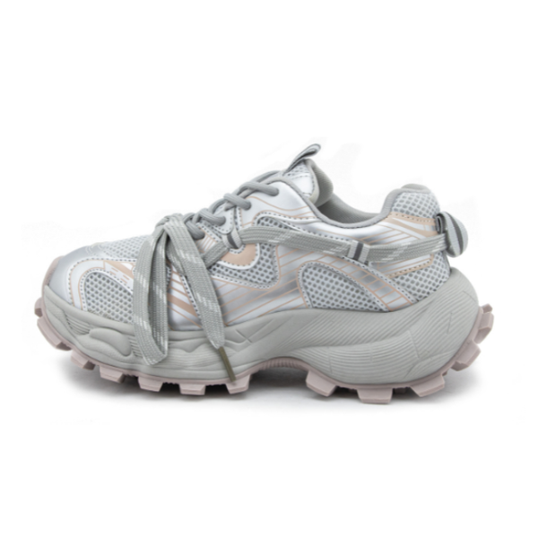 Sneakers Metalizados Maxi Suela