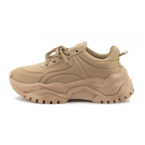 Sneakers Chunky En Tela